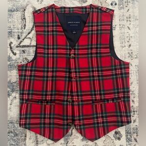Janie & Jack tartan vest